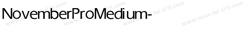 NovemberPro Medium字体转换